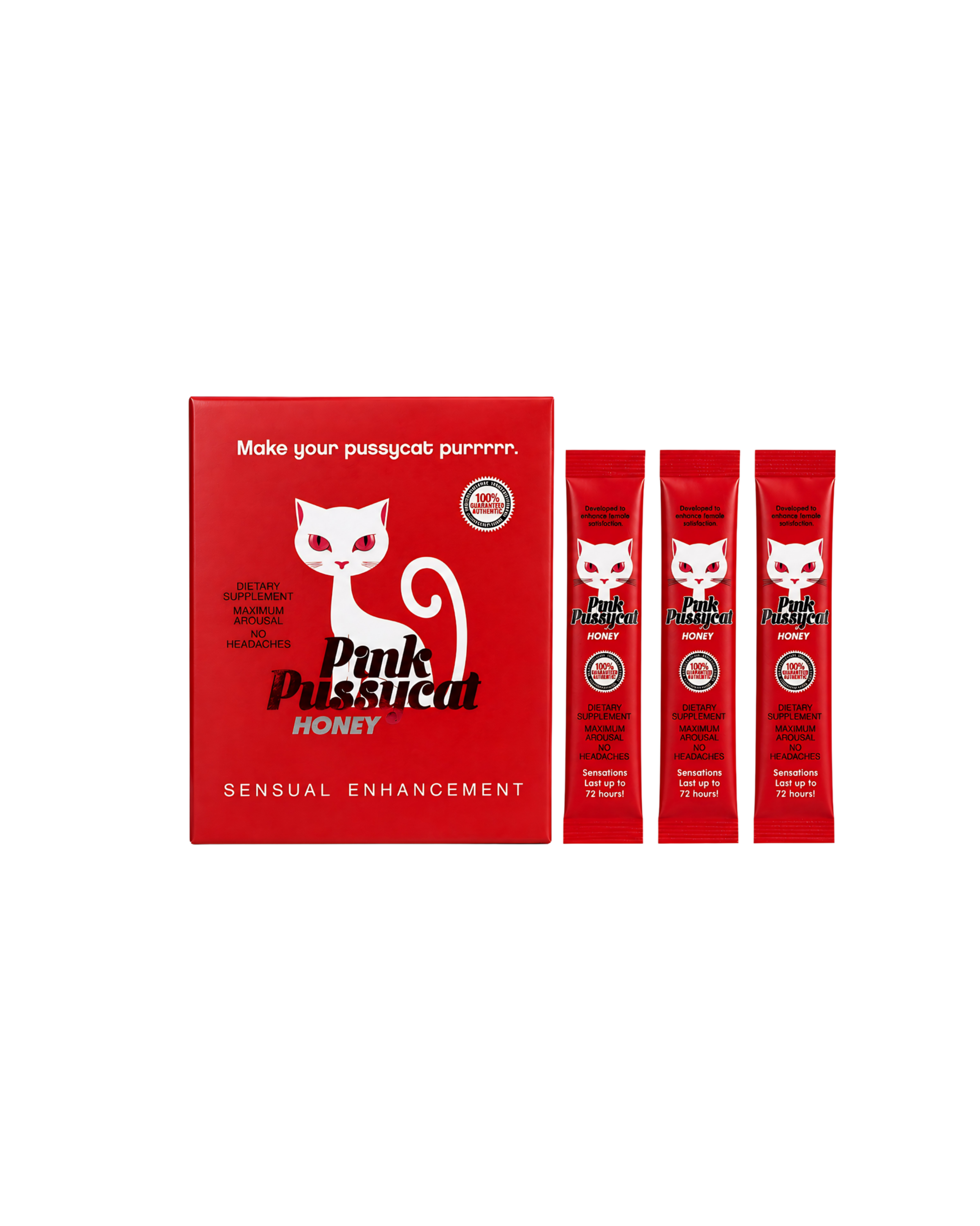Pink Pussycat Honey Box – Premium Honey Sachets for Women