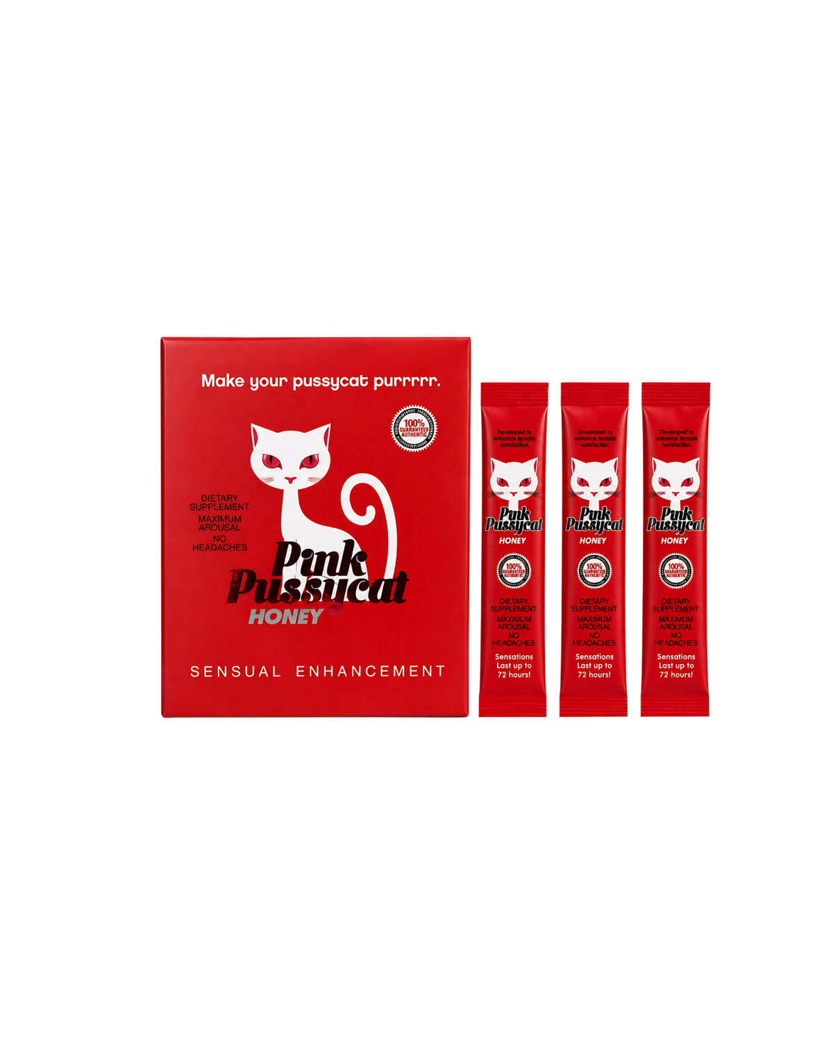 Pink Pussycat Honey Box – Premium Honey Sachets for Women